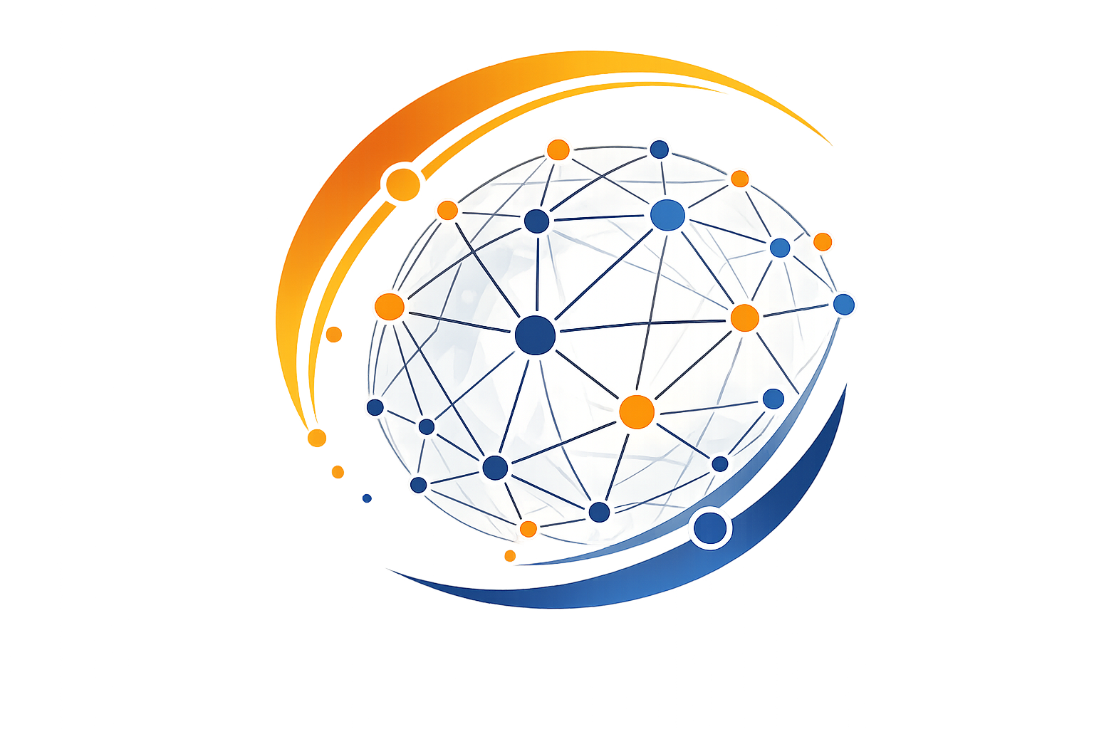 Abstract visualization of interconnected learning networks